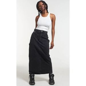 The Ragged Priest Black Maxi Skirt